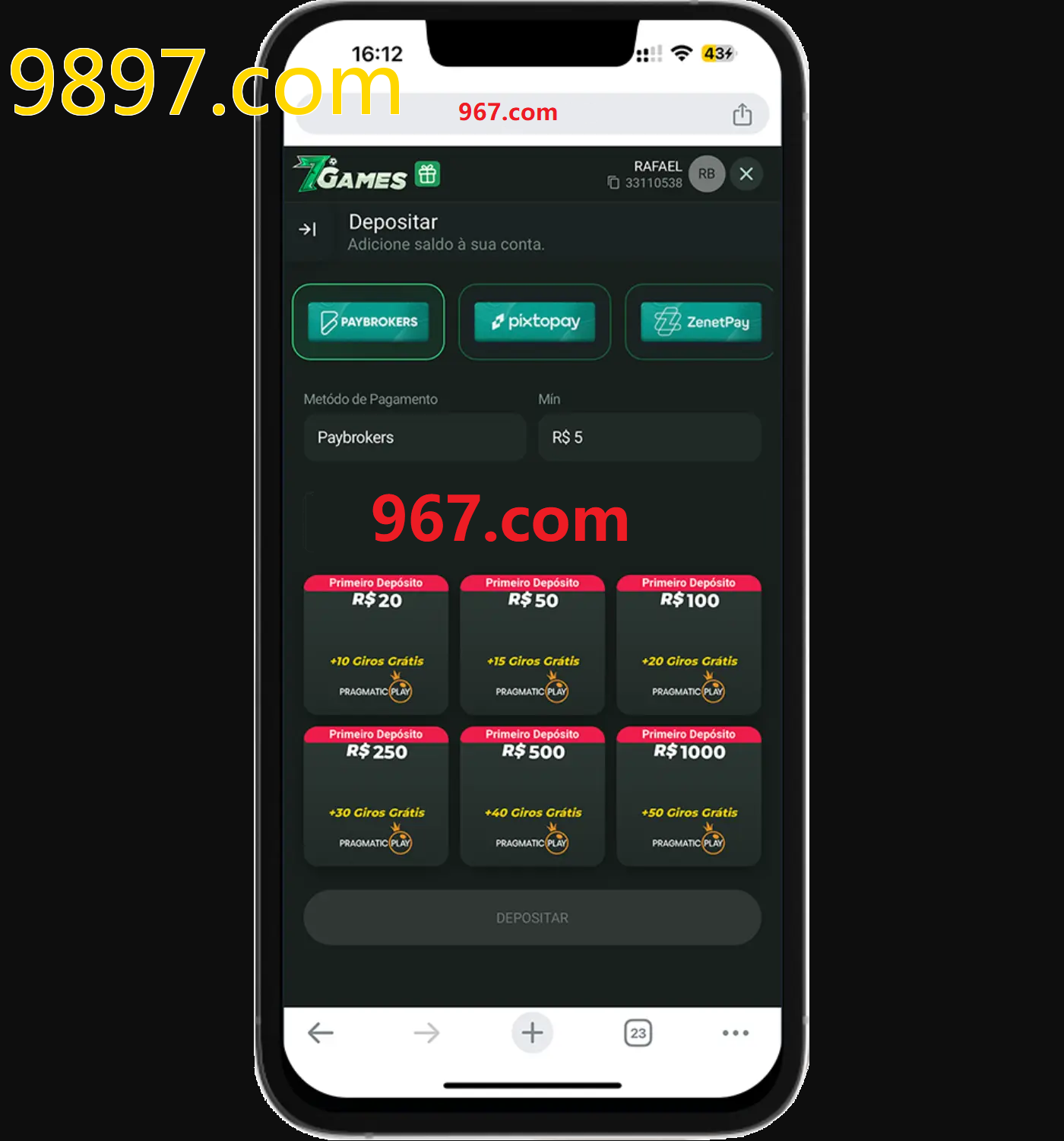 Baixe o aplicativo 9897.com para jogar a qualquer momento